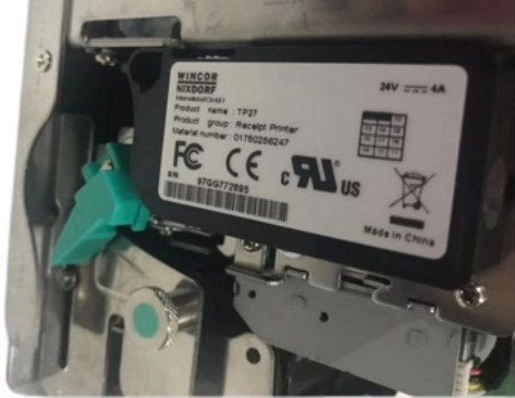 01750256247 1750256247 Wincor Nixdorf TP27 Drukker Ontvangstprinter TP27 (P1 + M1 + H1) 80 mm ATM-onderdelen